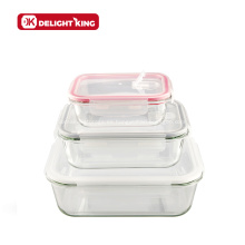 Caja bento de vidrio personalizada para contenedores de almacenamiento de alimentos Nesed